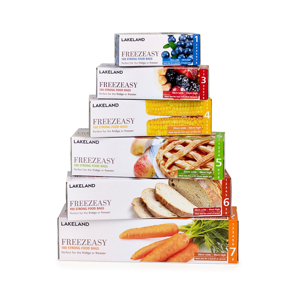 100 Flat Freezeasy Food Freezer Bags 13 x 18cm