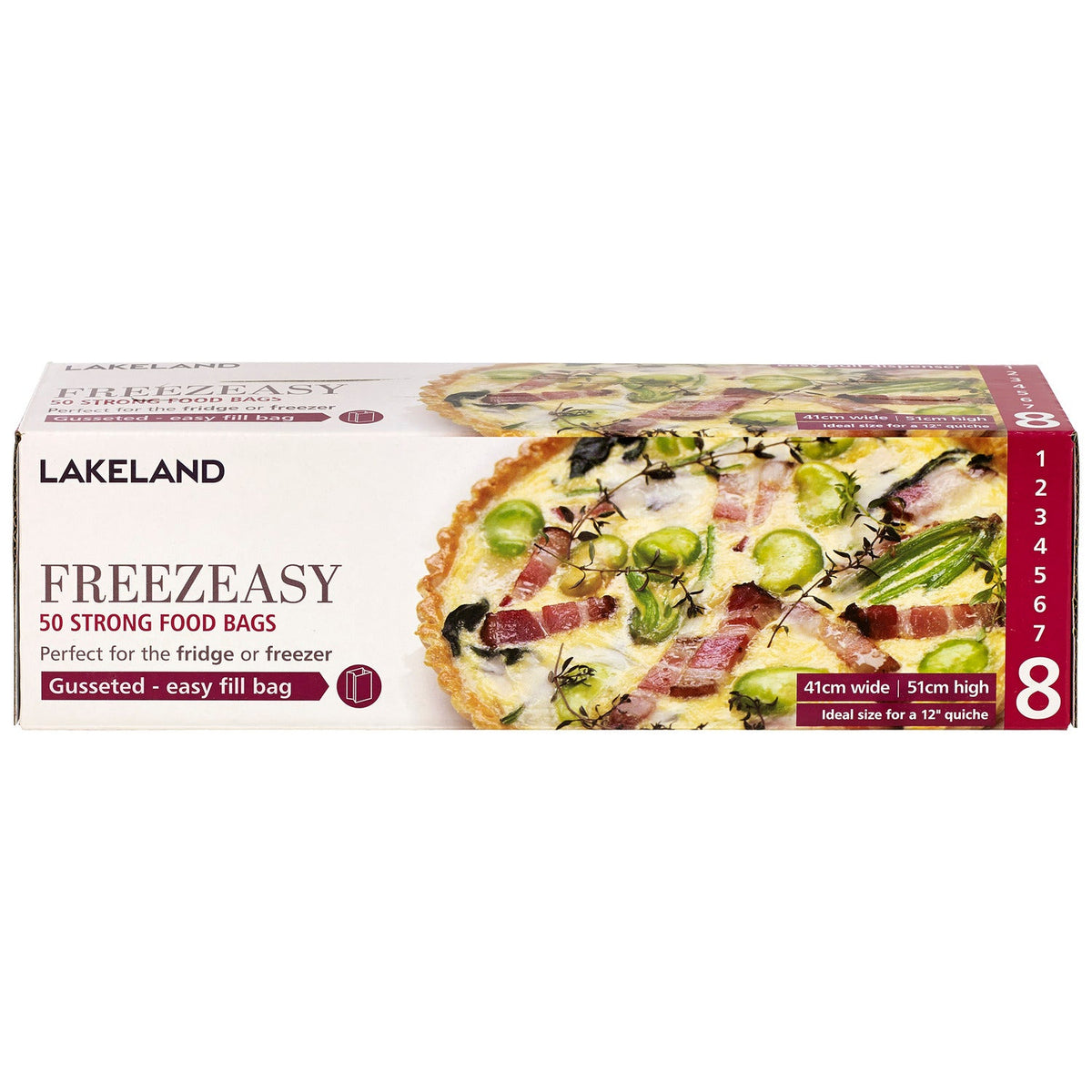 50 Gusseted Freezeasy Food Freezer Bags 41 x 51cm