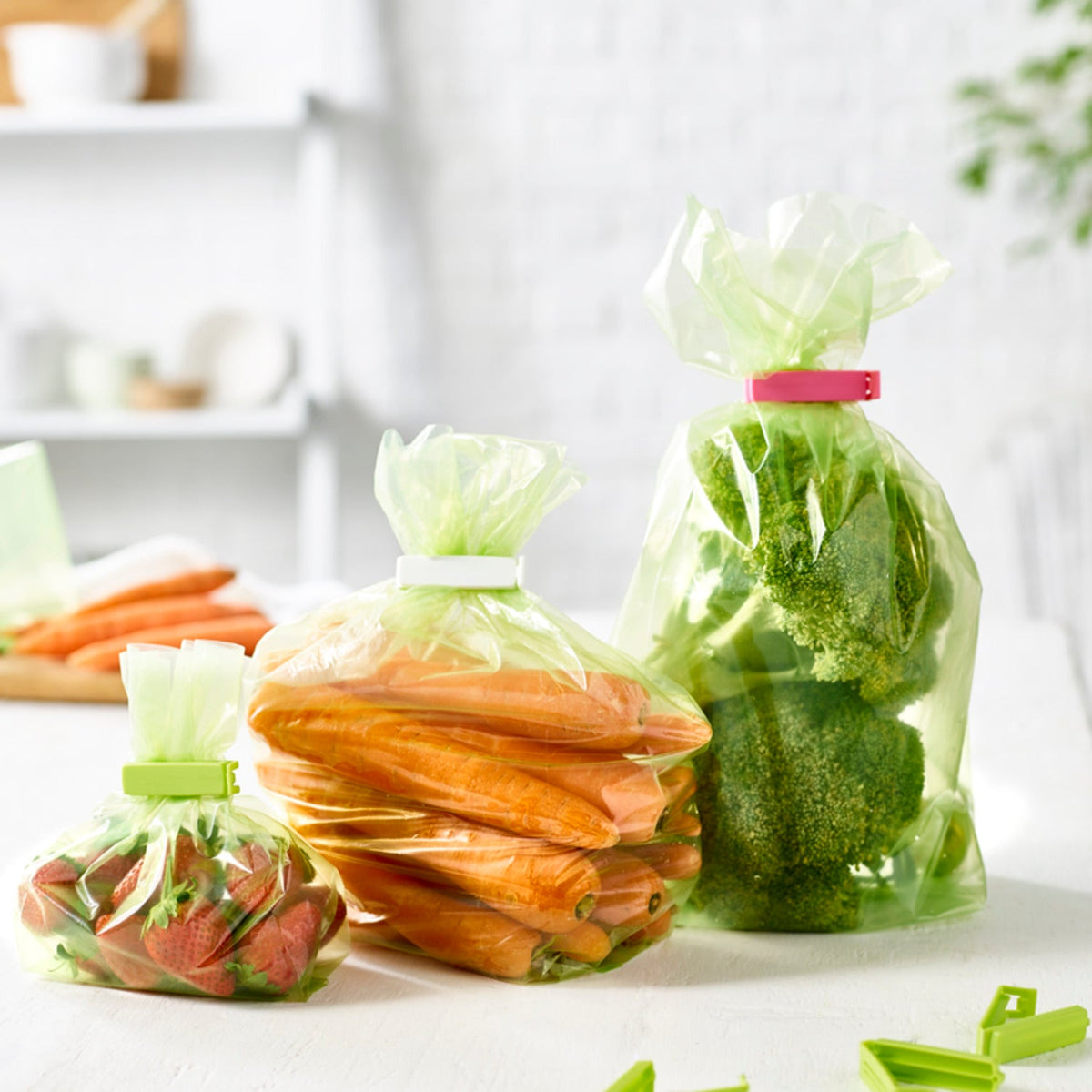20 StayFresh Longer Vegetable Storage Bags 25 x 38cm