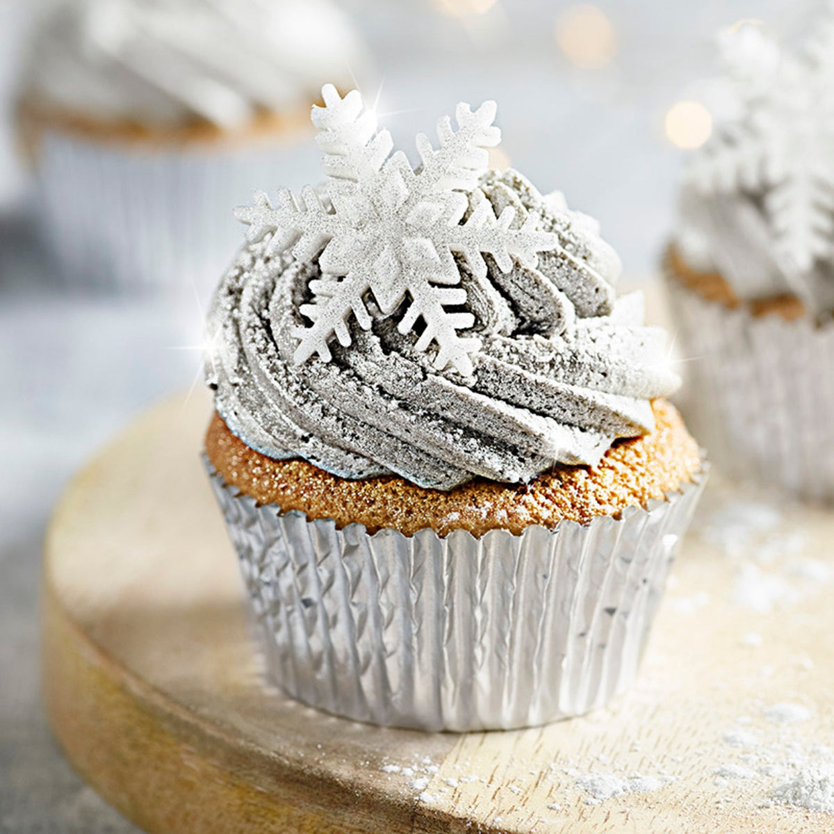 30 PME Greaseproof Cupcake Cases - Metallic Silver
