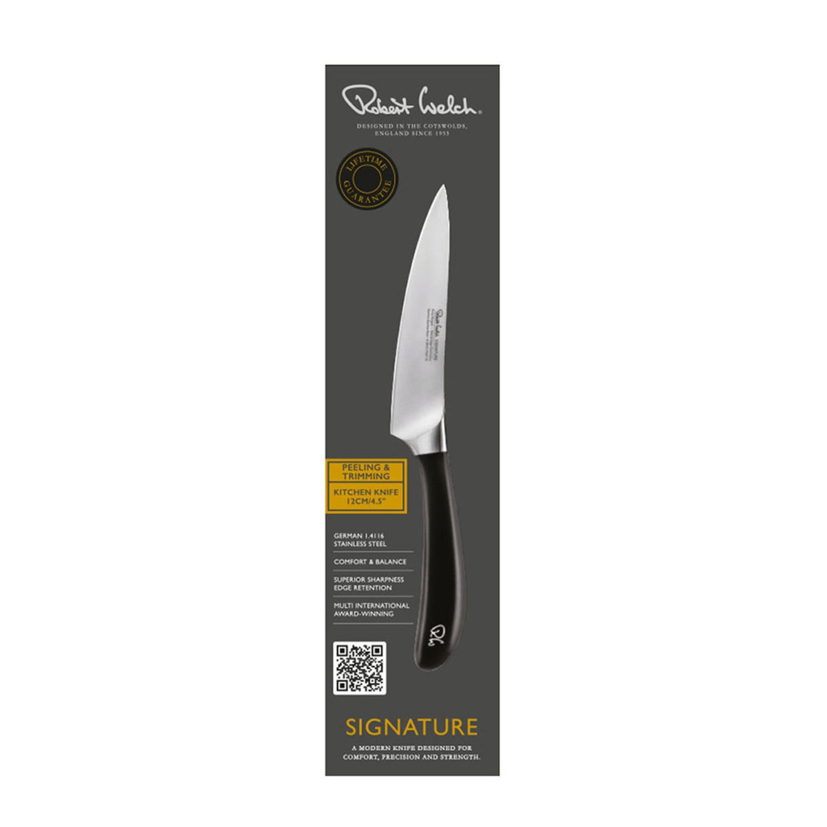 Robert Welch Signature Stainless Steel Kitchen Knife 12cm Blade