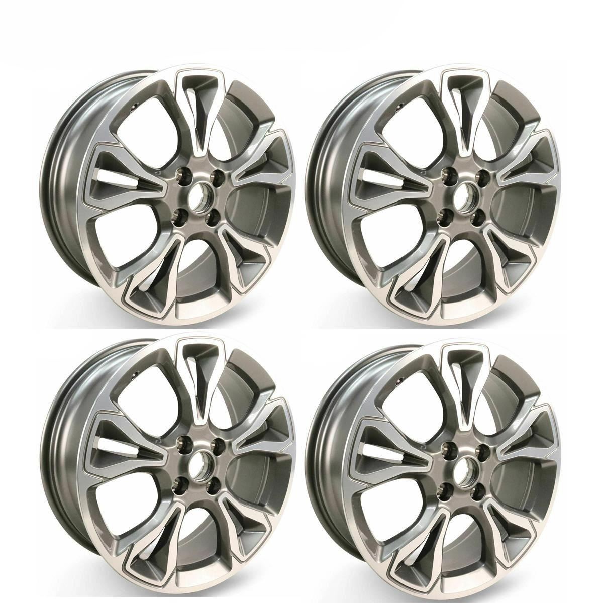 FIESTA 18" SET OF 4 SET OF 4 ALLOY WHEELS 5X2-SPOKE DESIGN ROCK METALLIC MACHINED FINISH 2017-2023
