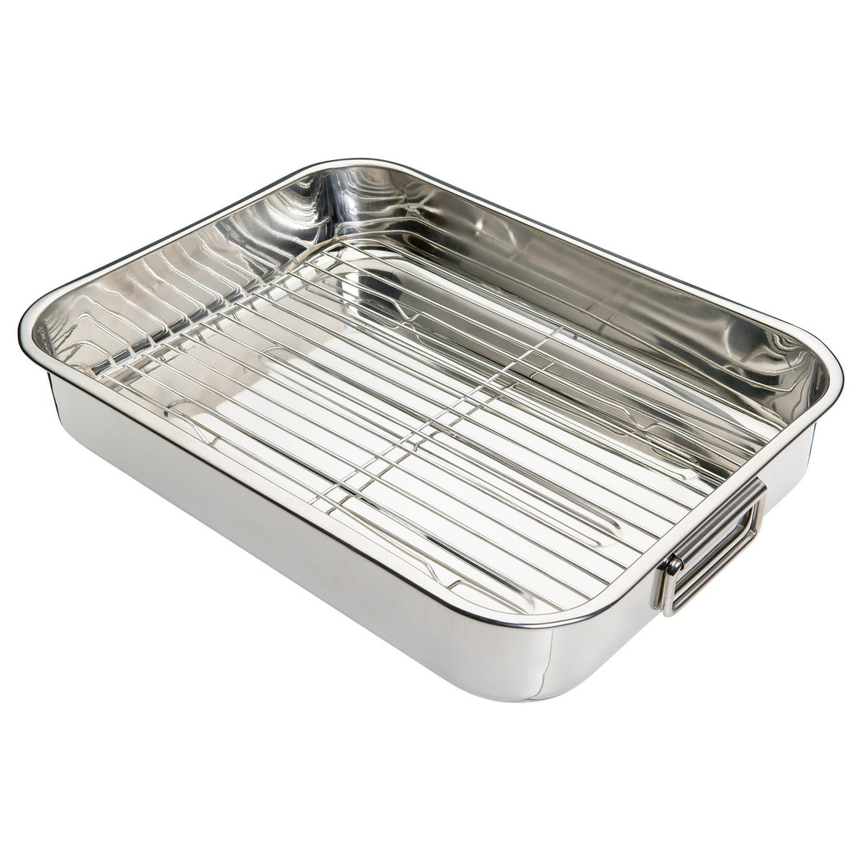 Large Stainless Steel Roaster and Rack