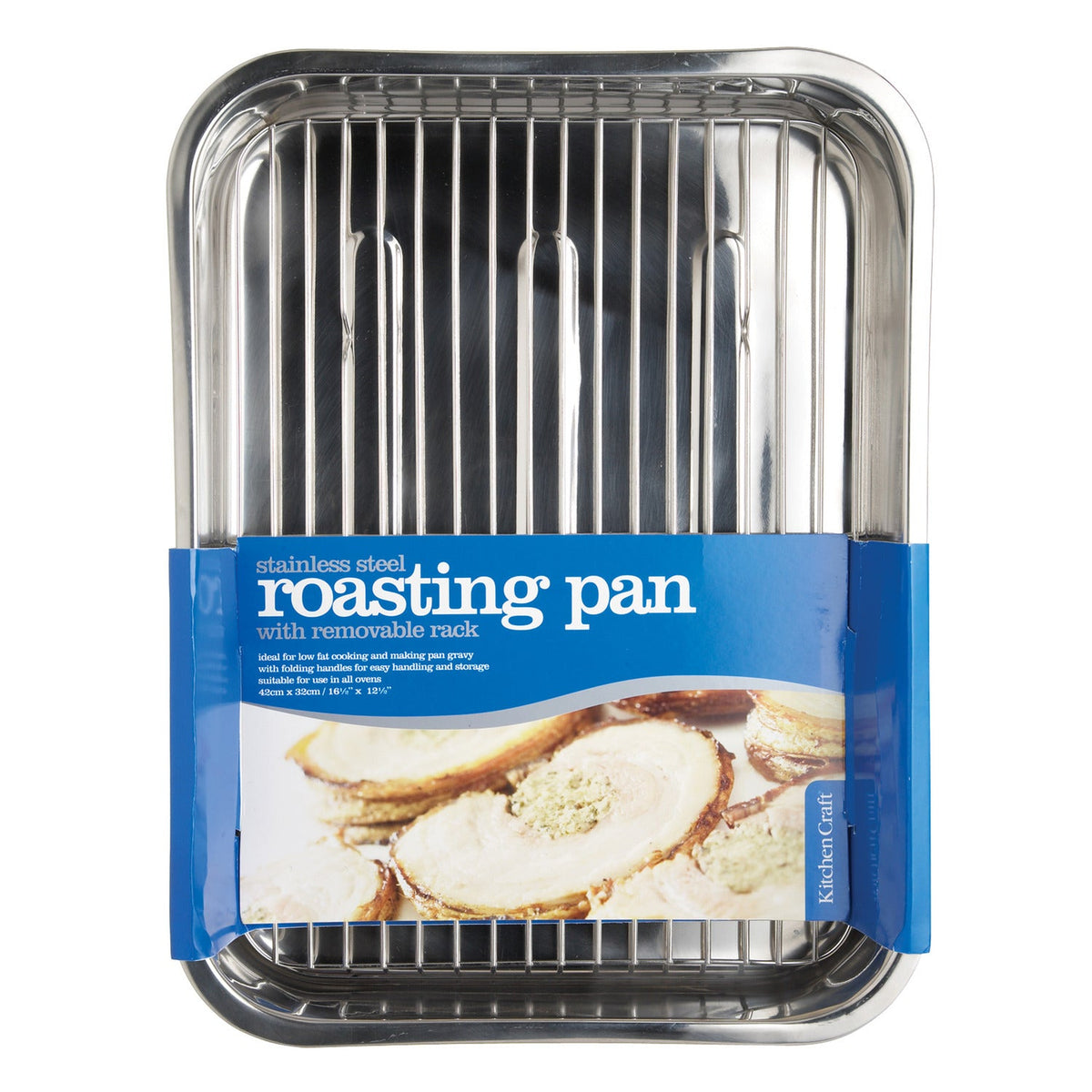 Large Stainless Steel Roaster and Rack