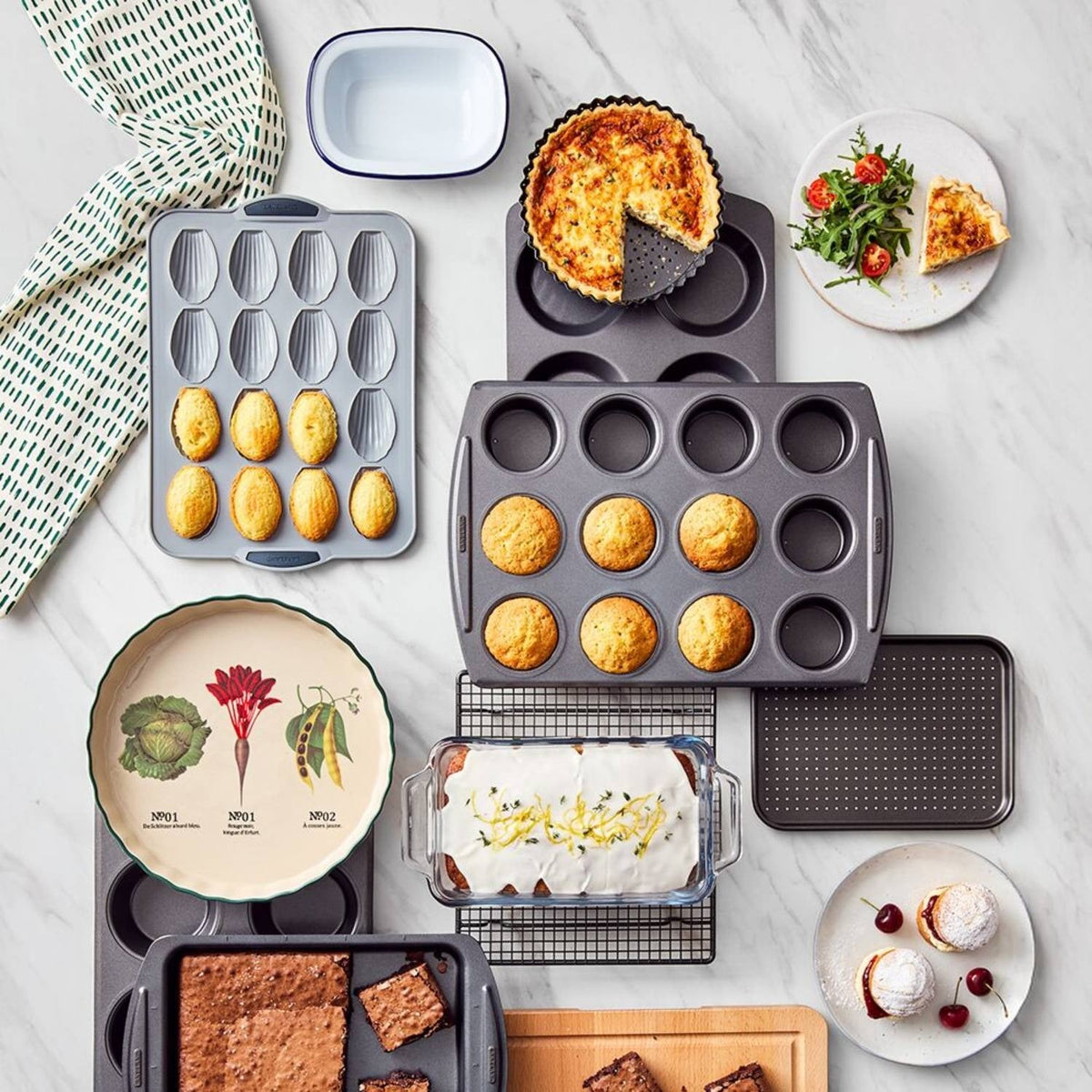 PerfoBake Loose Based 18cm Perforated Quiche Tin
