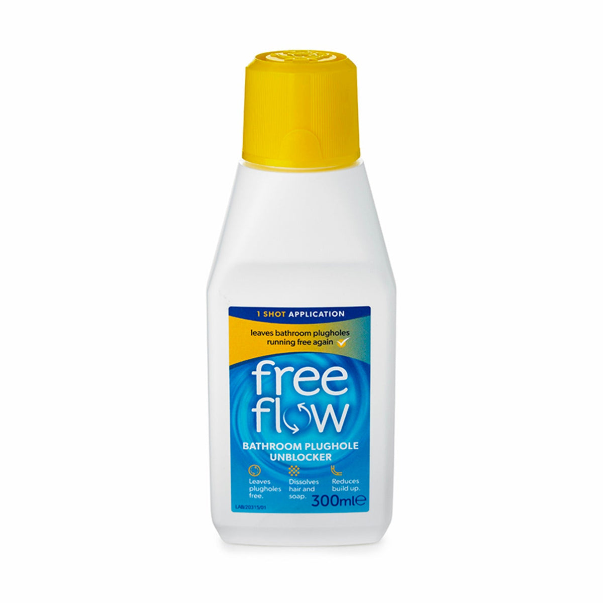 Free Flow Bathroom Plughole Unblocker 300ml