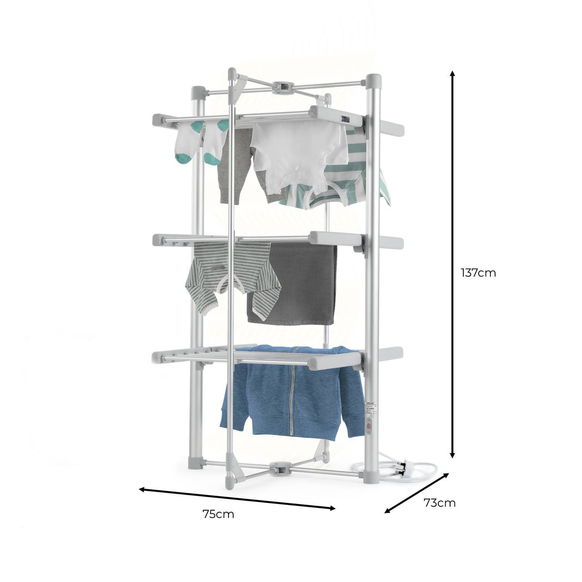 Dry:Soon 3-Tier Heated Clothes Airer