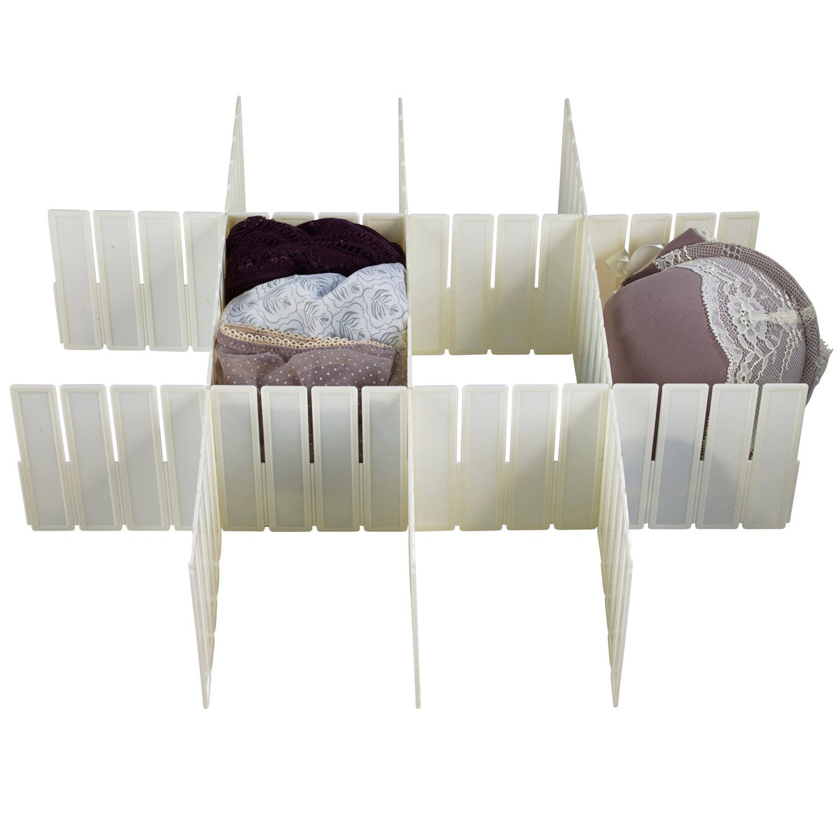 5 Any-Way Slot Drawer Organiser Cut To Fit Plastic Dividers