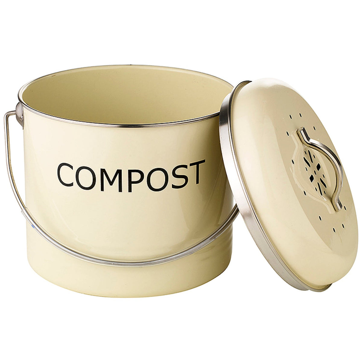 Worktop Compost Bin Cream 3.5L