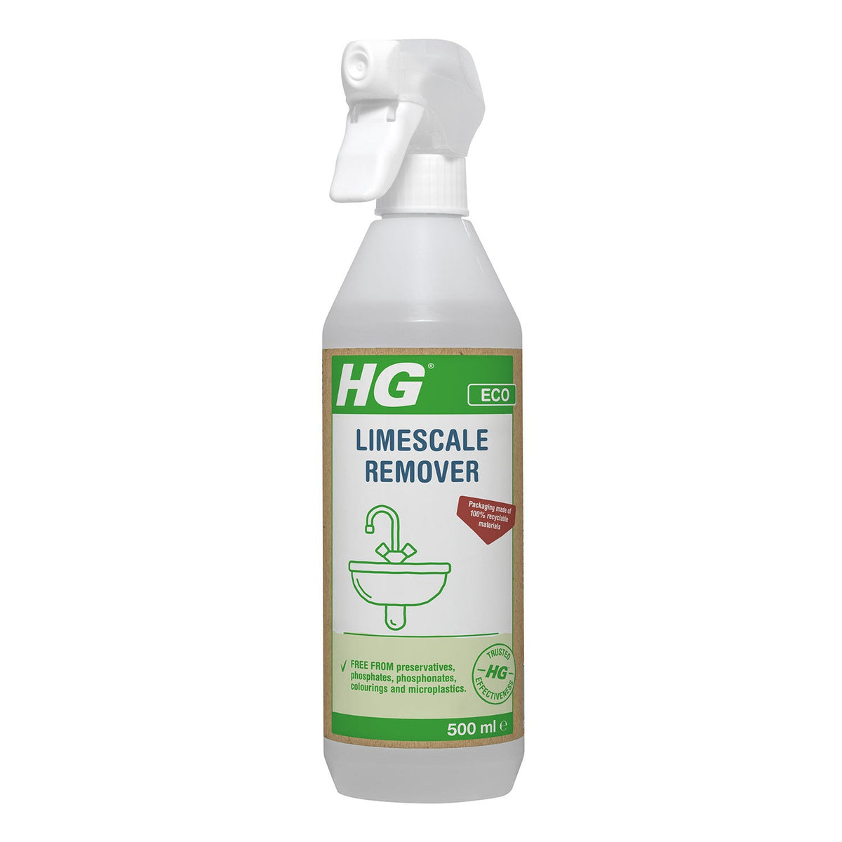 HG Eco Limescale Remover Spray 500ml