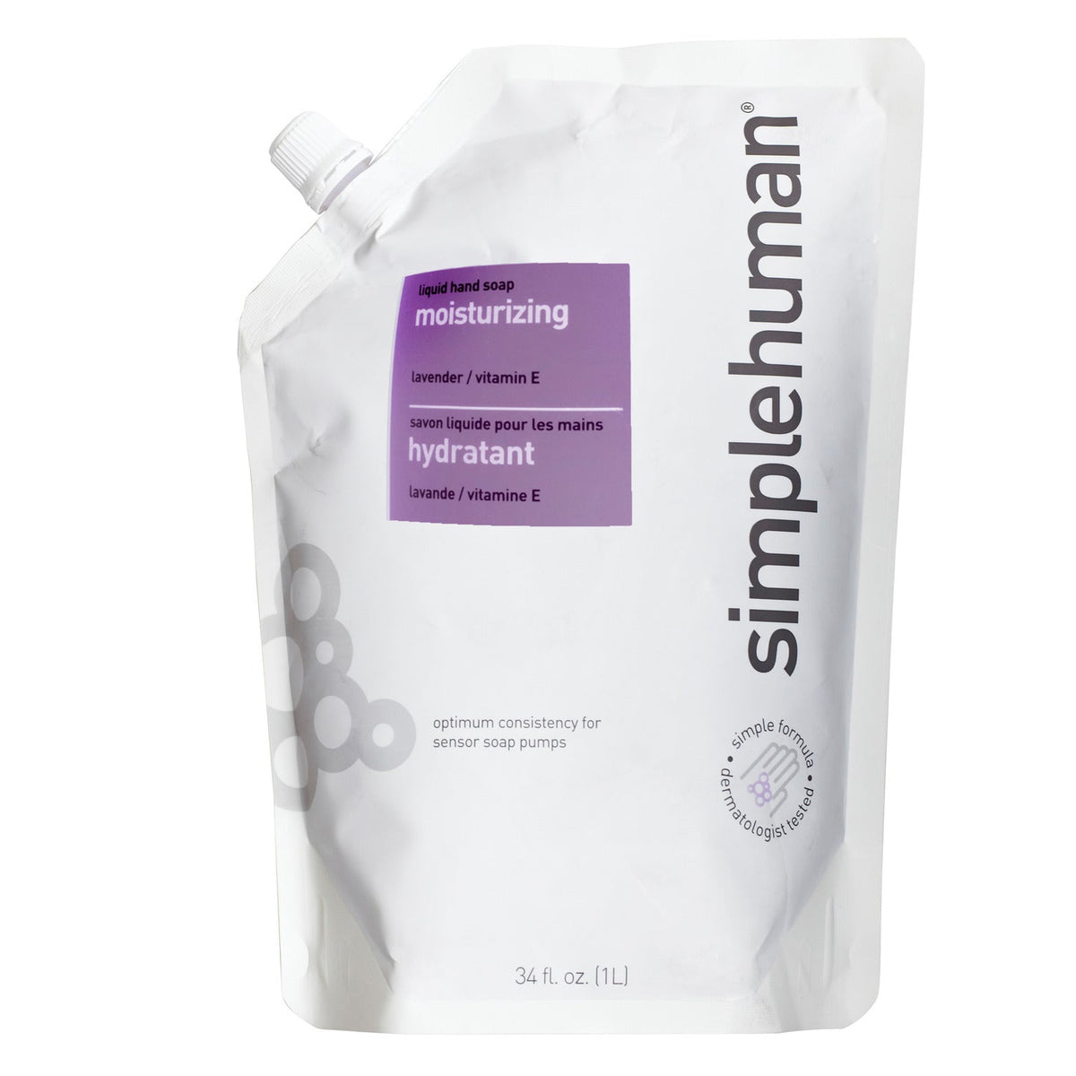 simplehuman Filled Soap Pump Moisturising Lavender Refill