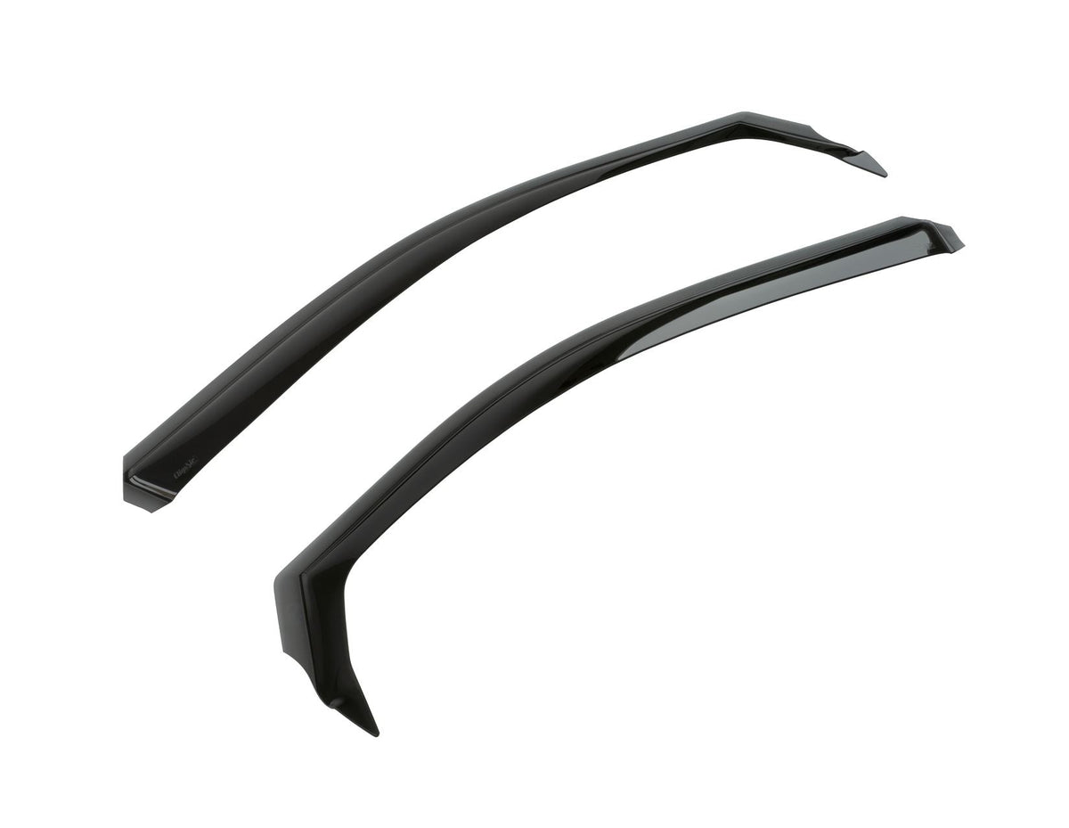 CLIMAIR* FRONT WINDOW WIND DEFLECTORS BLACK FOR TRANSIT CUSTOM 2023-ONWARDS