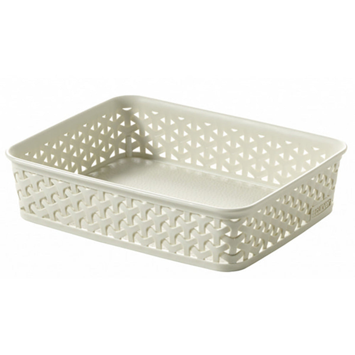 Medium Faux Rattan Storage Tray