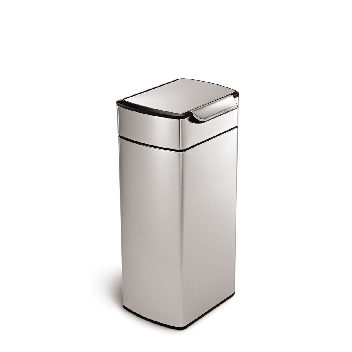 simplehuman Touch Bar Kitchen Waste Bin - Silver 30L