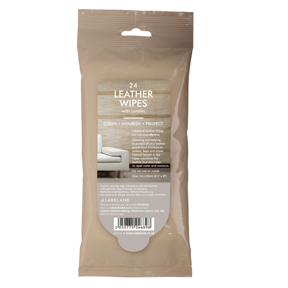 Lakeland 24 Leather Wipes