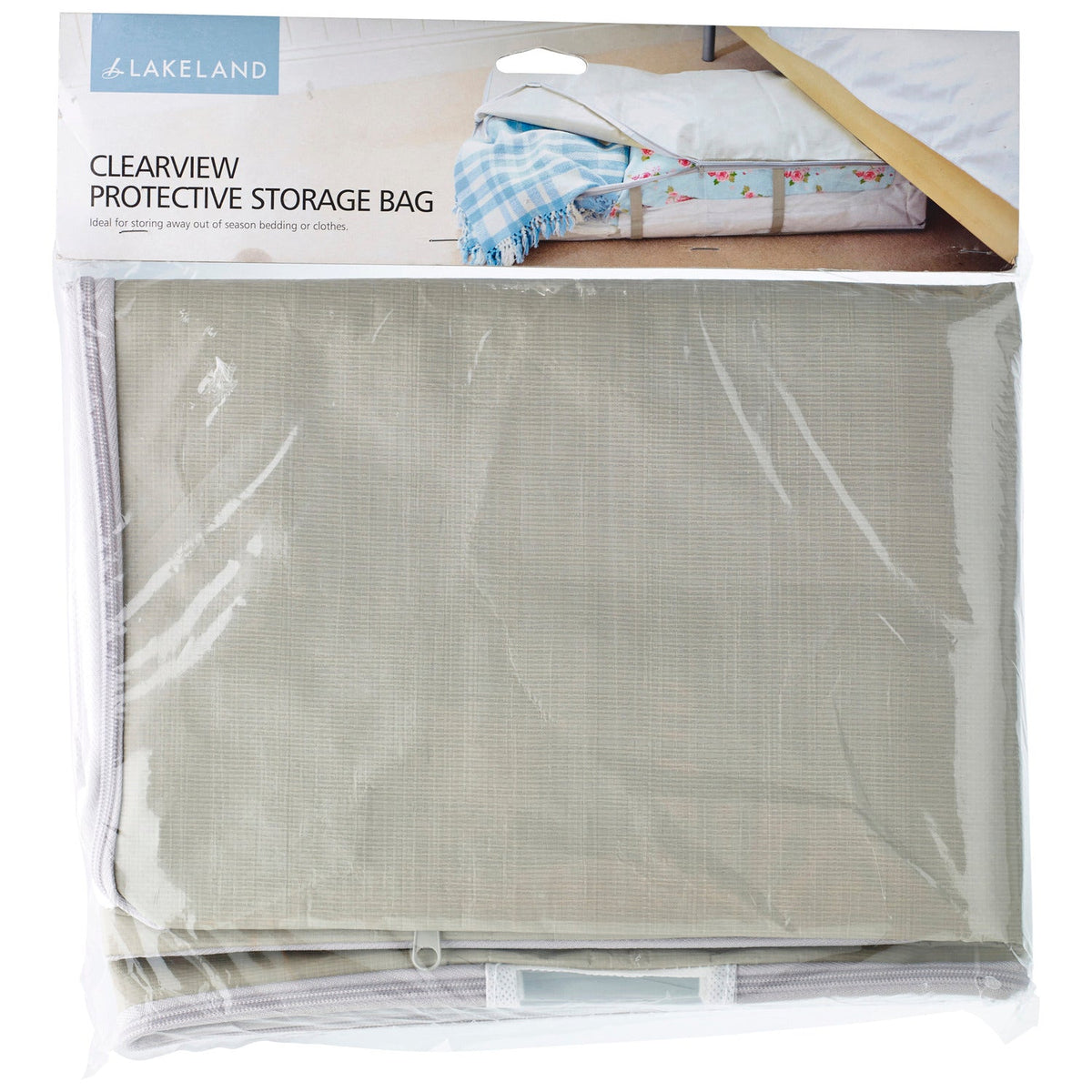 Simply Lakeland Clearview Protective Clothes & Duvet Zip Storage Bag - 89L Underbed