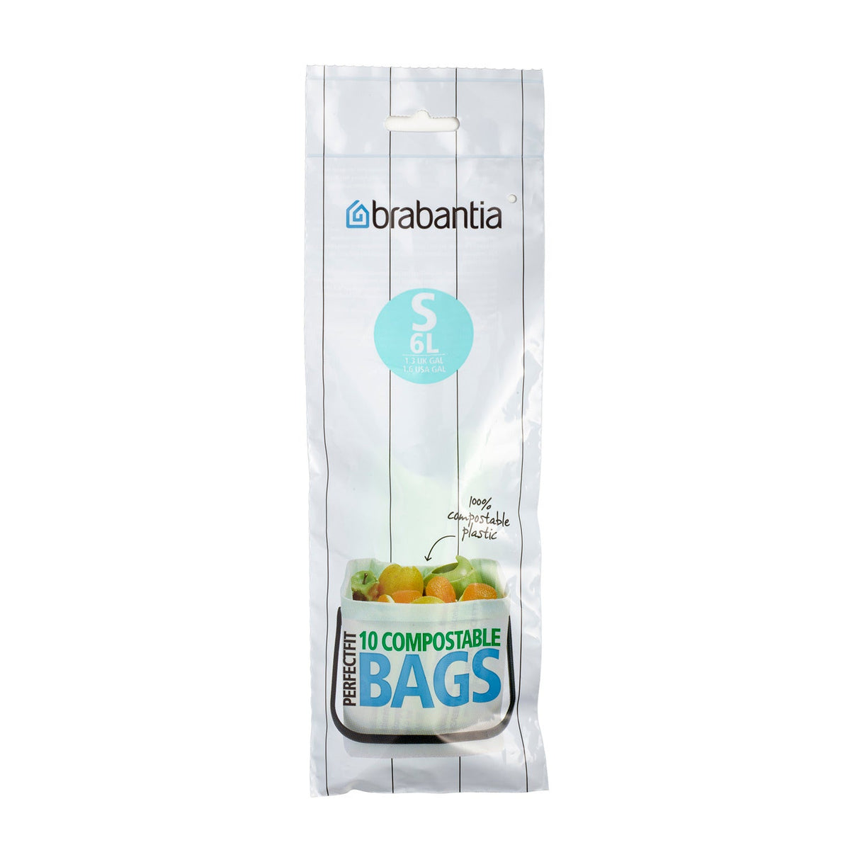10 Brabantia PerfectFit Compostable Bags 6L