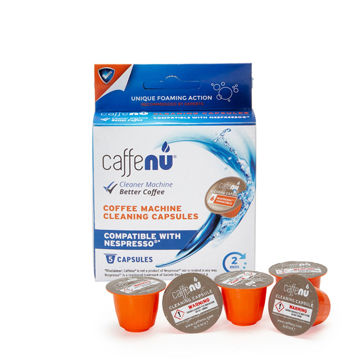 Caffenu Coffee Machine Cleaning Capsules 5 x 3g