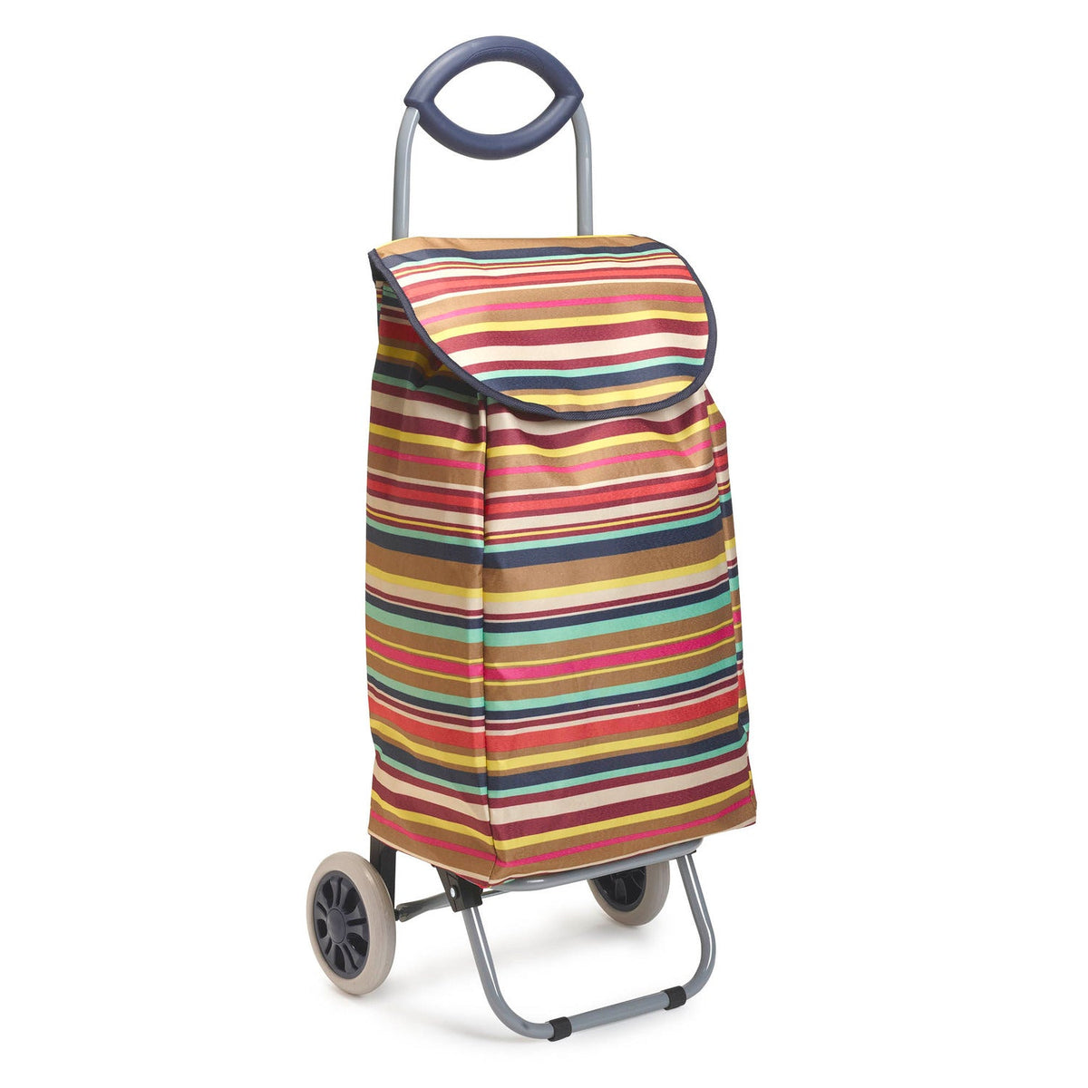 Multi-Stripe Shopping Trolley