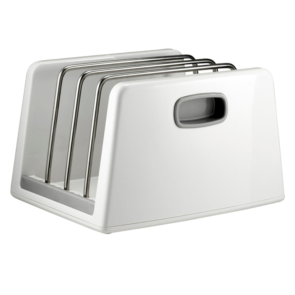 ILO Adjustable Chopping Board Storage Rack White and Grey
