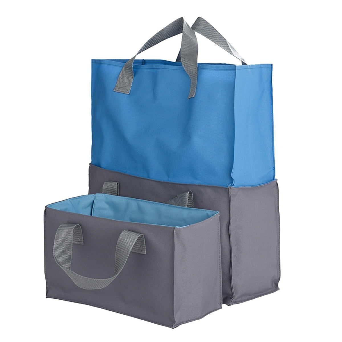 2-in-1 Shopping Trolley Tote Bags Set of 2