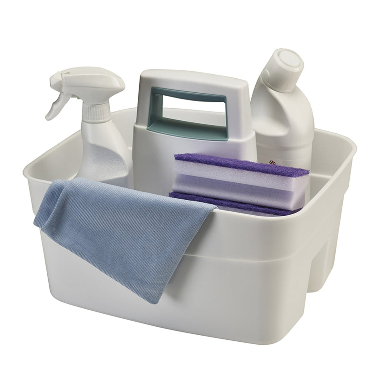 Deep Multipurpose Cleaning Caddy White