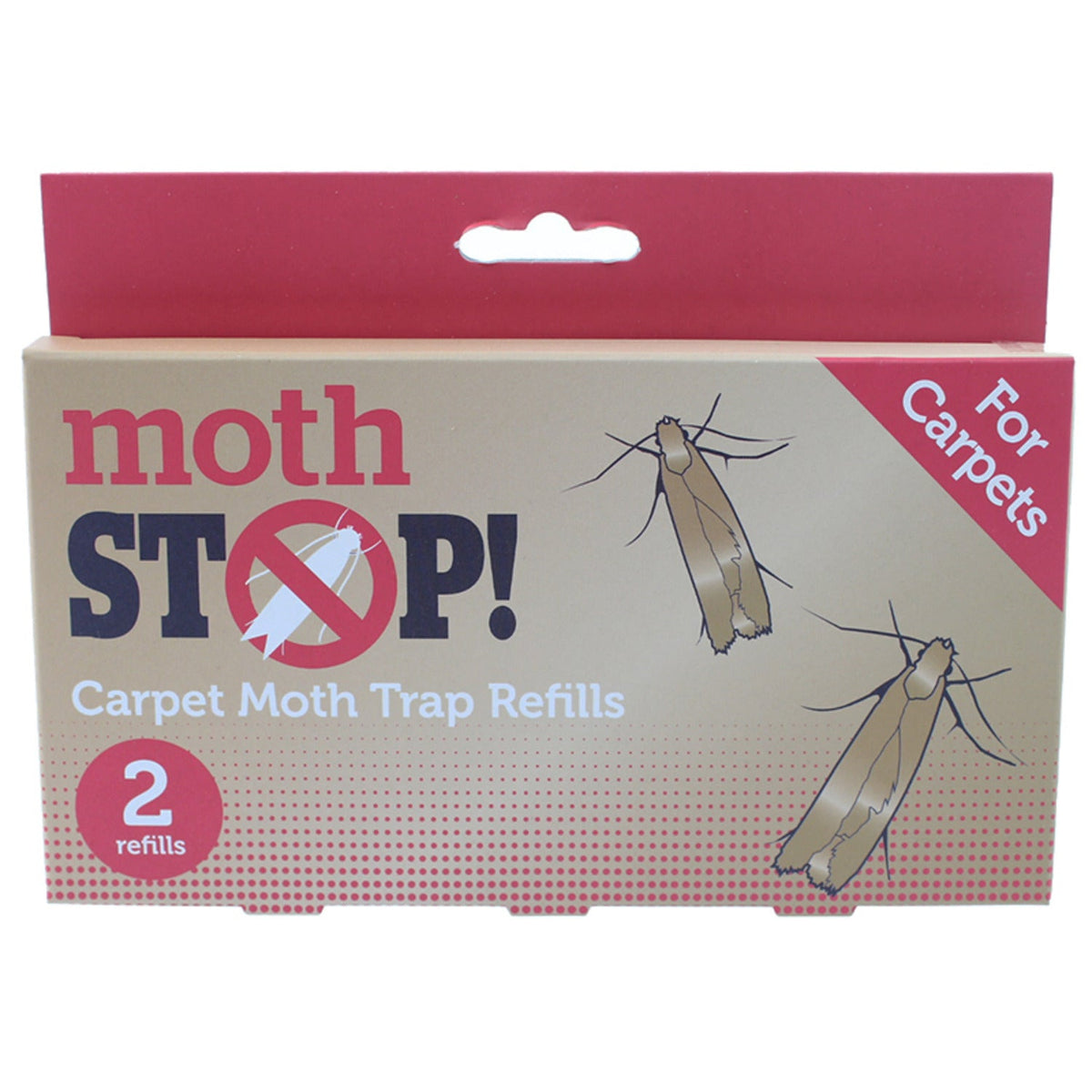 2 Moth Stop Carpet Moth Trap Refills