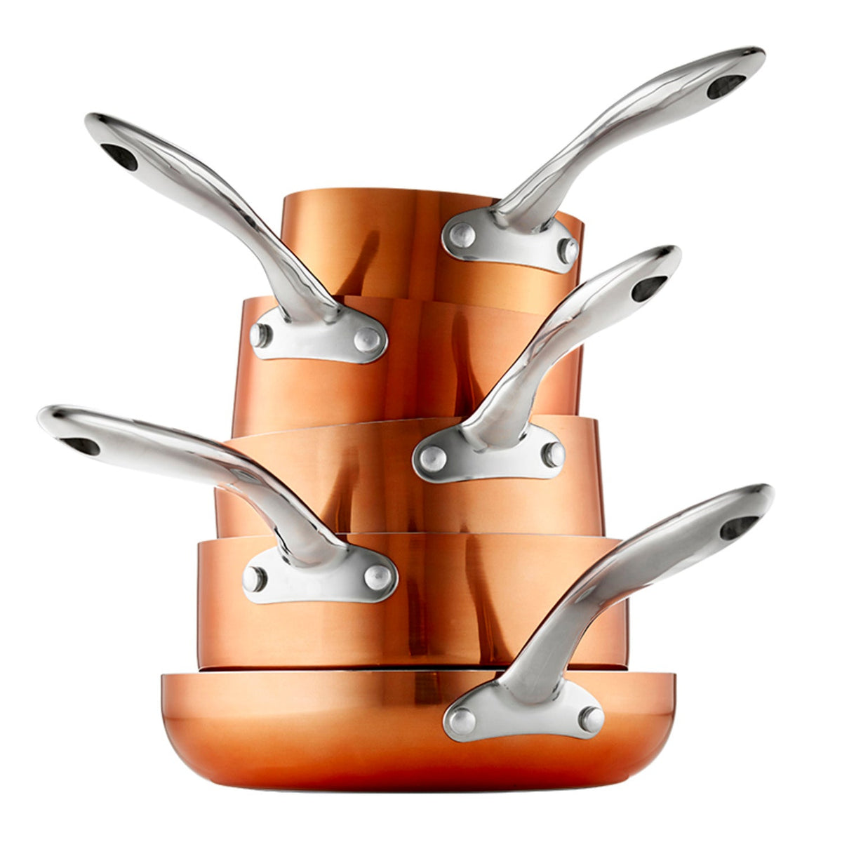 Lakeland 5-Piece Copper-Coloured Non-Stick Pan Set