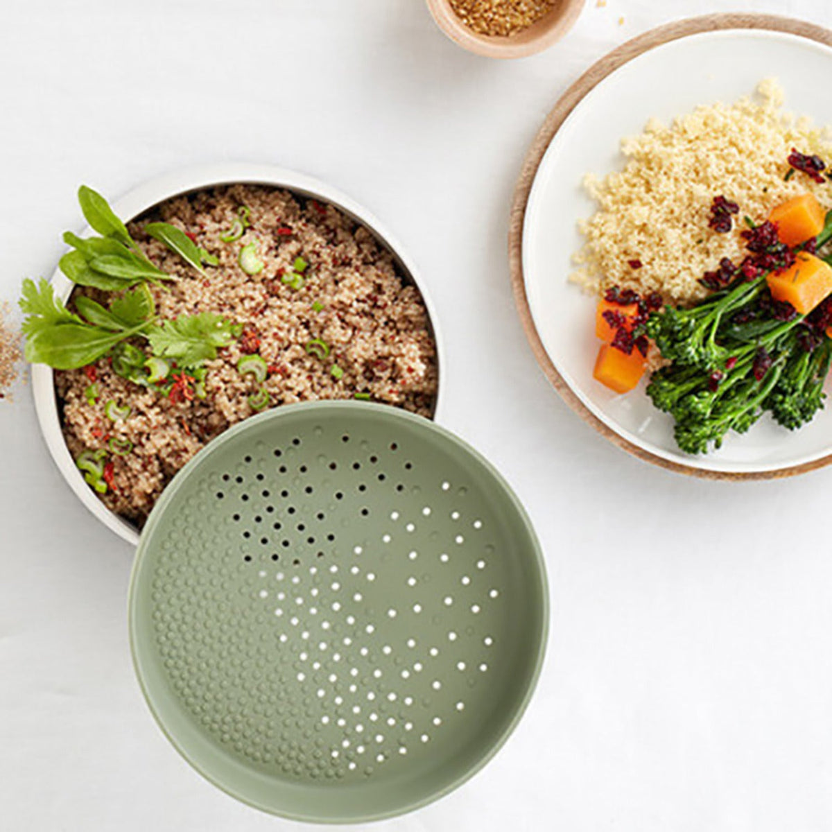 Lékué Quick Quinoa and Rice Cooker