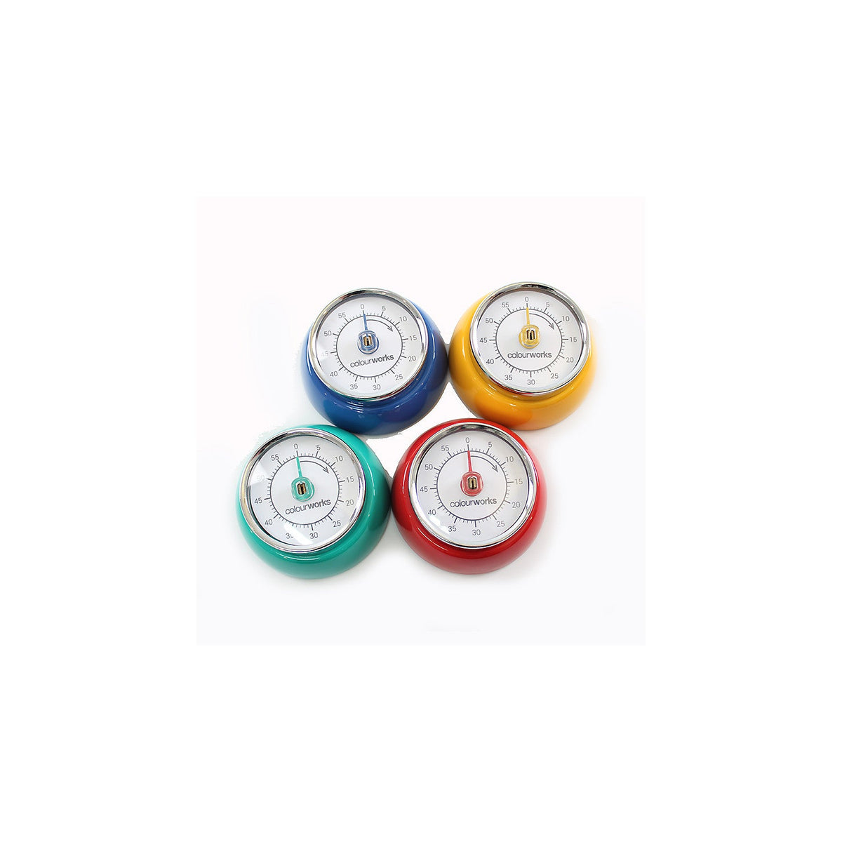 Colourworks Mechanical Magnetic Kitchen Timer – Colours Vary