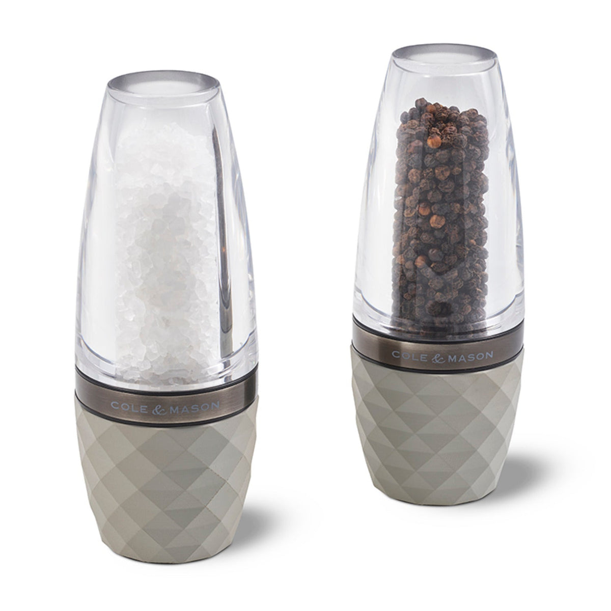 Cole & Mason City Concrete & Acrylic Salt and Pepper Mill Gift Set