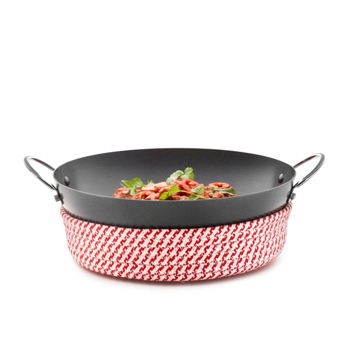 Prue’s World 25cm Karahi Cooking Dish with Serving Basket