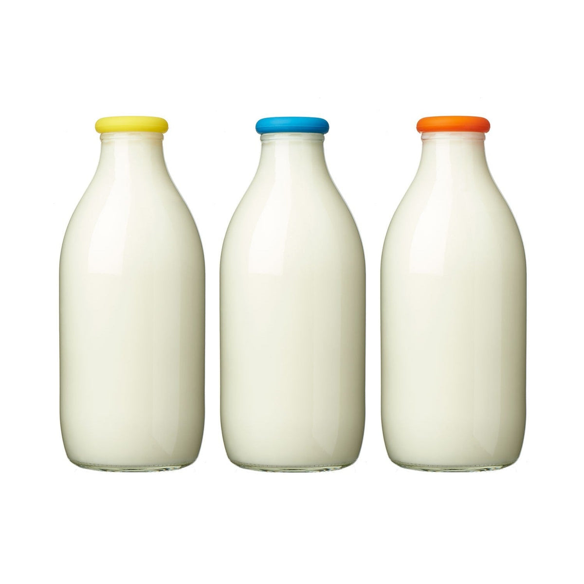 3 Moopops Reusable Silicone Milk Bottle Tops