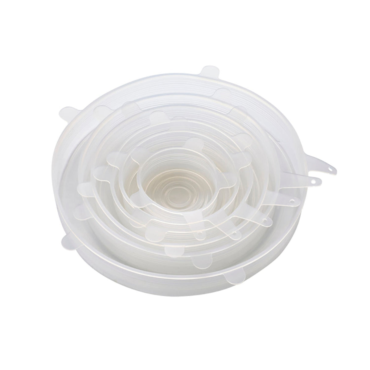 6 Lakeland Clear Reusable Silicone Stretch Lids