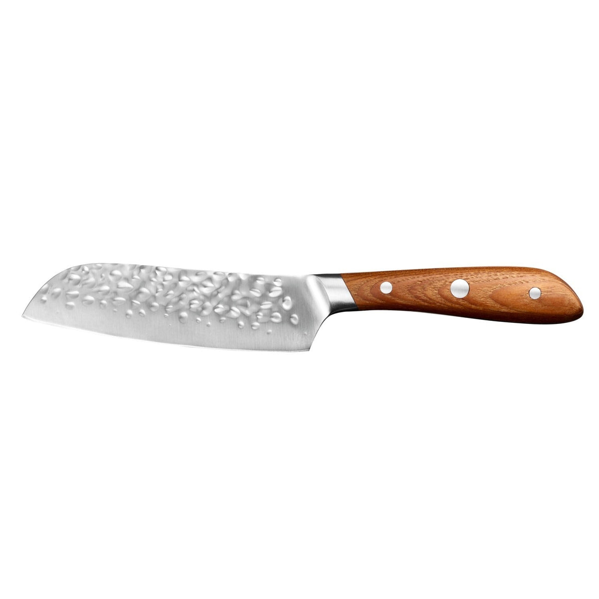 Lakeland Hammered Steel Santoku Knife 12cm Blade