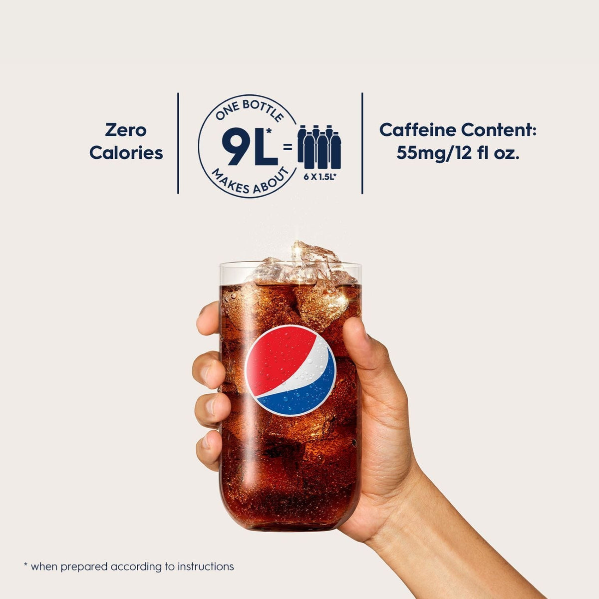 SodaStream Pepsi Sparkling Drink Mix 440ml