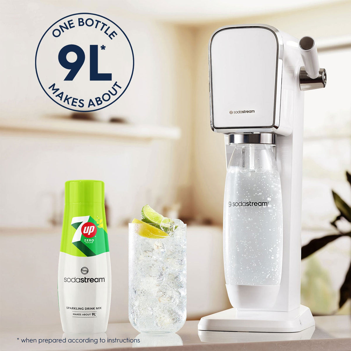 SodaStream 7Up Free Sparkling Drink Mix 440ml