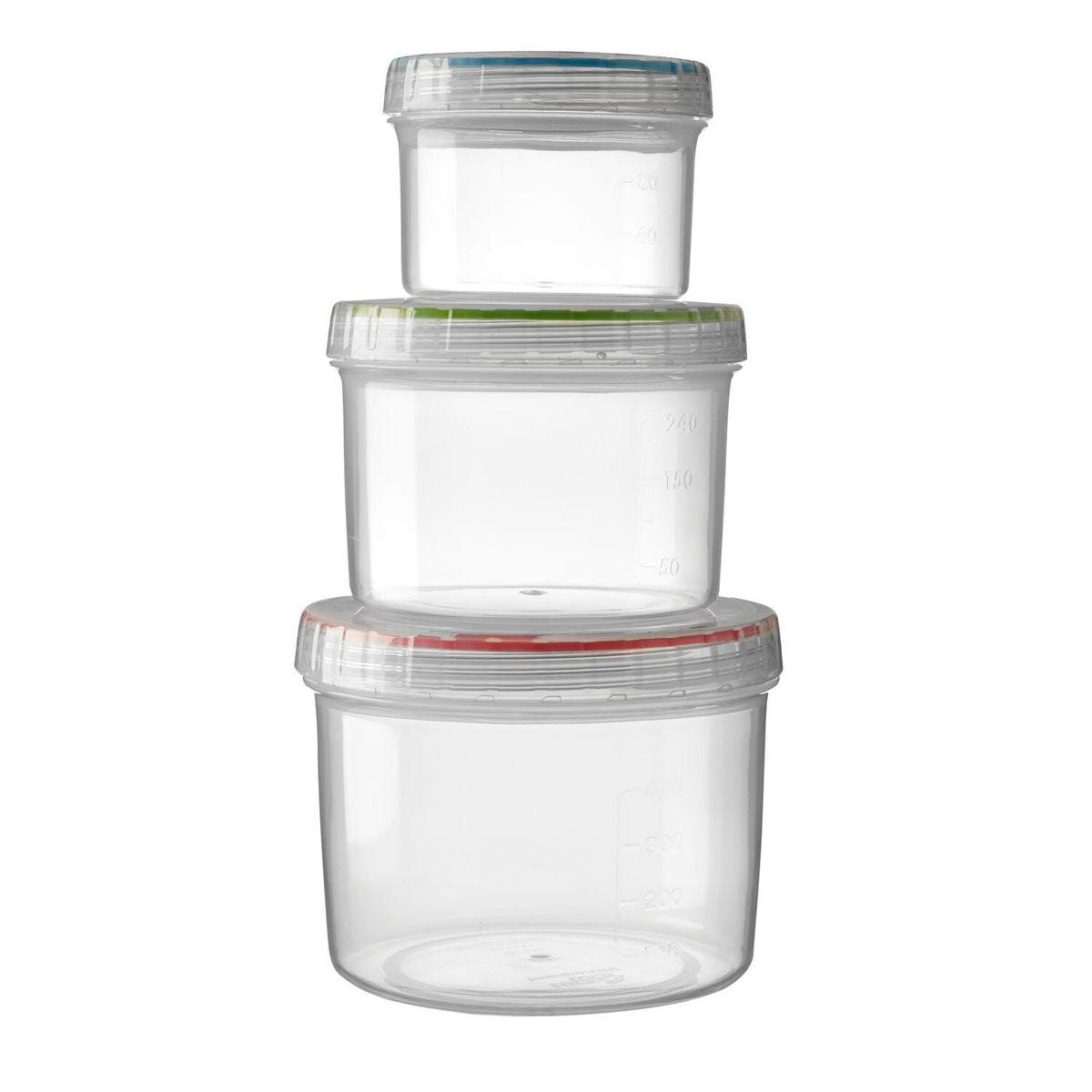 LocknLock Twist Nesting Food Storage Tubs – Set of 3