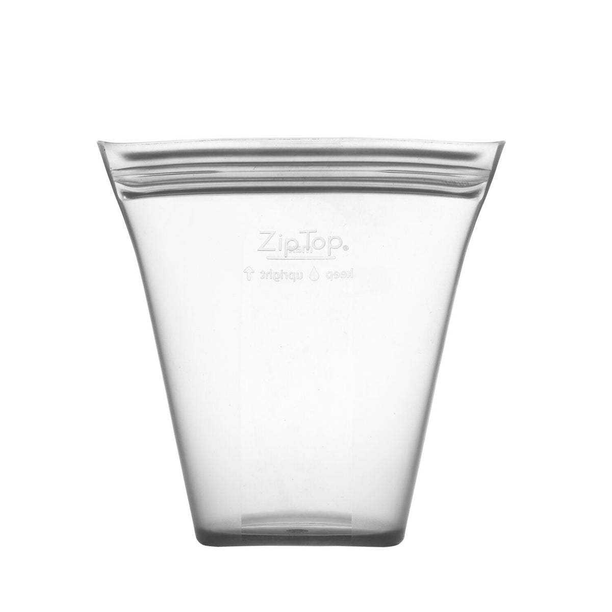 Zip Top Reusable Silicone Food Container Medium Cup 470ml
