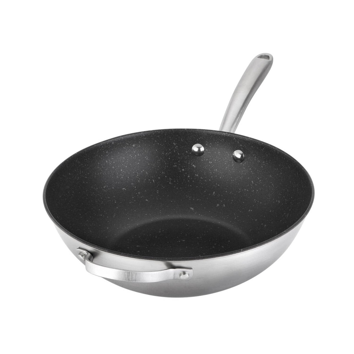 Prestige Scratch Guard Stainless Steel 29cm Stir Fry Wok