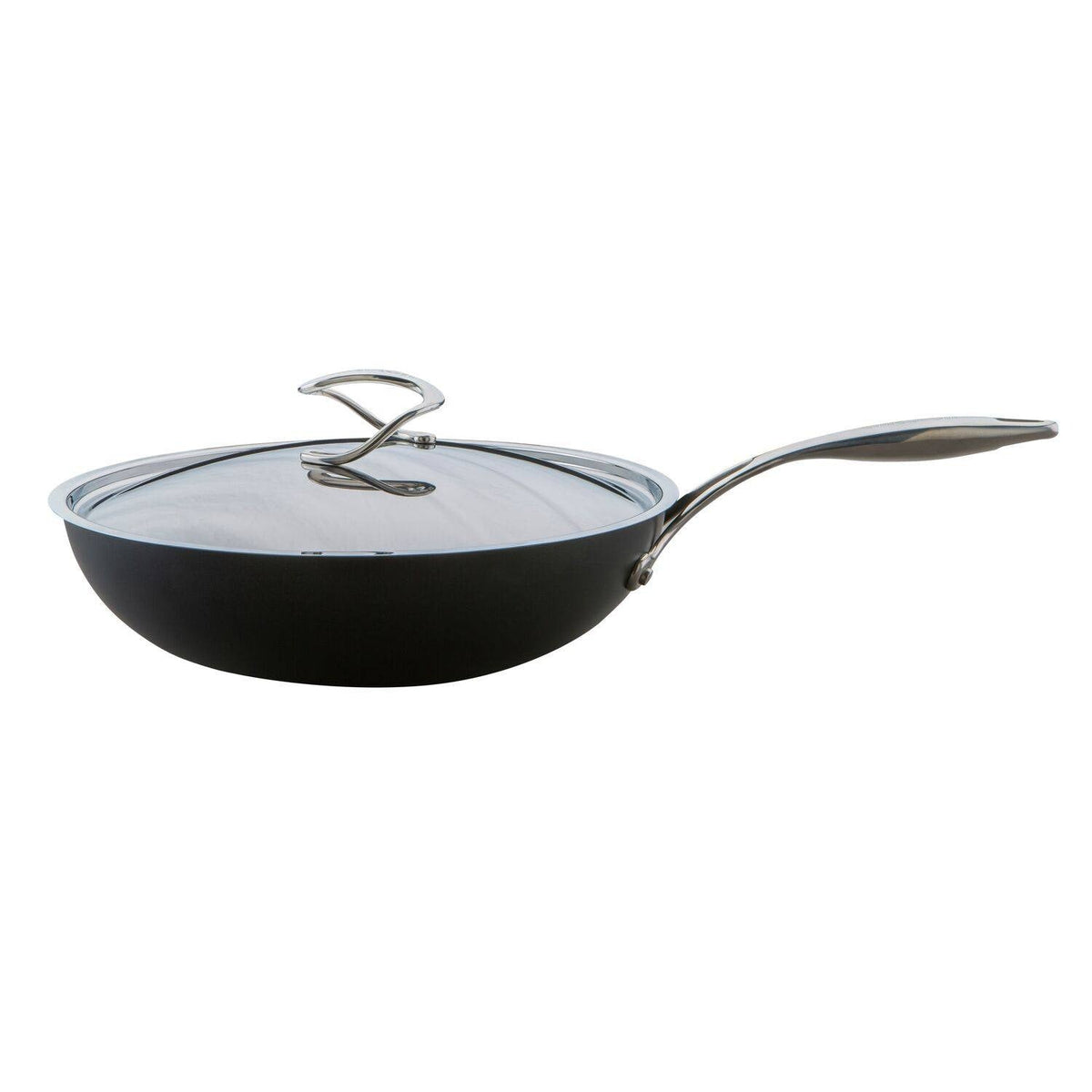 Circulon Style 30cm Hard Anodised Stir Fry Pan with Lid