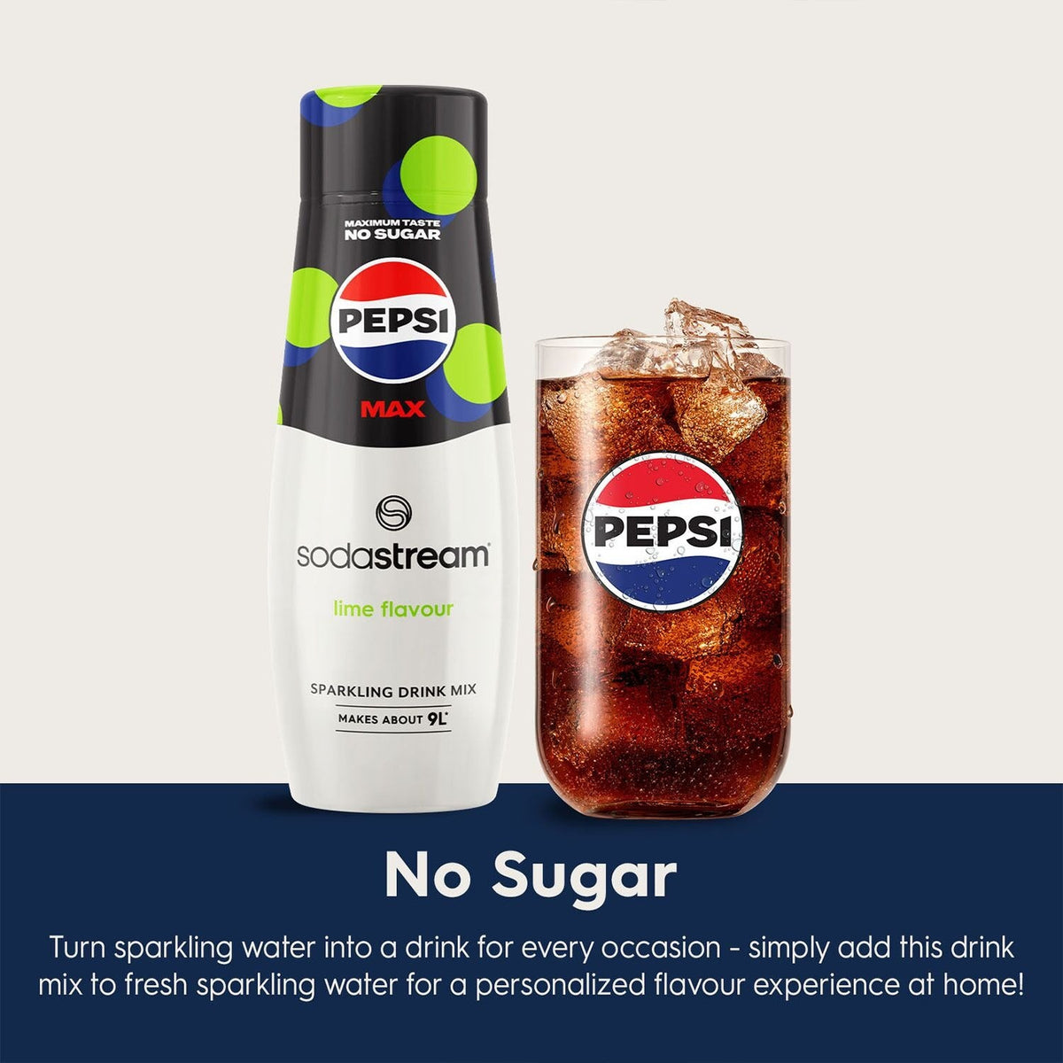 SodaStream Pepsi Max Lime Sparkling Drink Mix 440ml