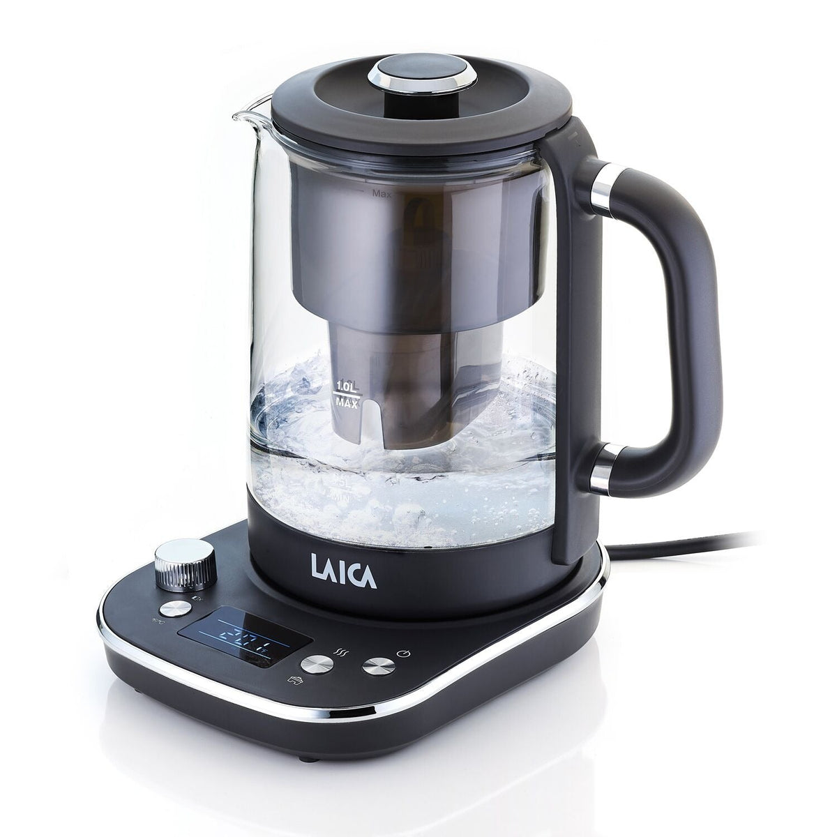 Laica Water Filter Kettle Anthracite 1L