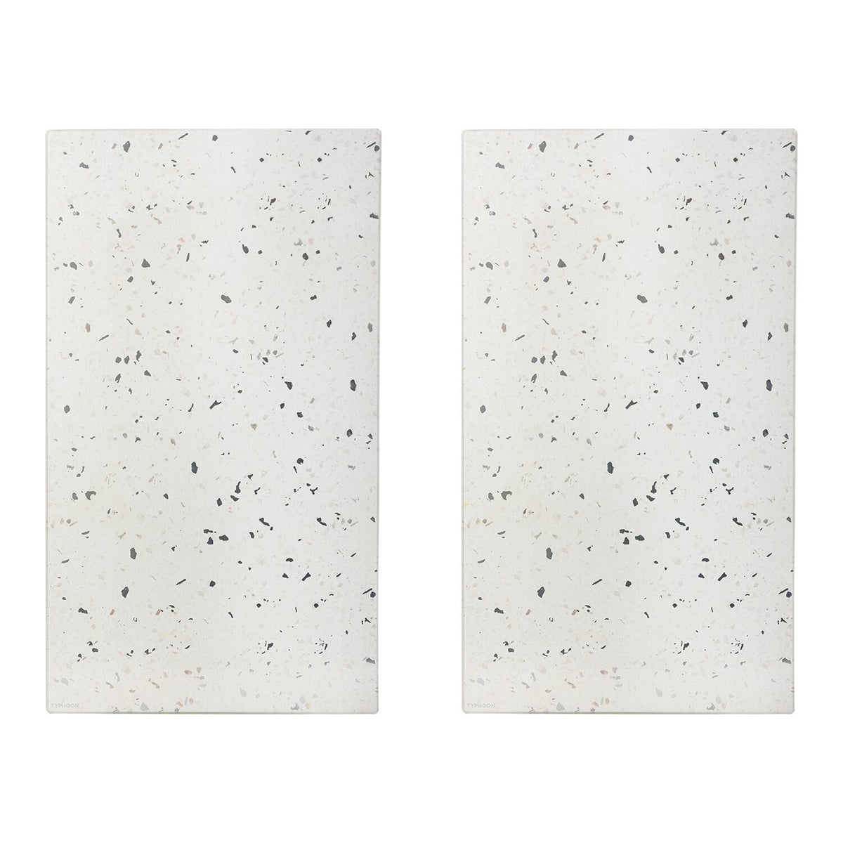 Typhoon Elements White Quartz-Effect Hob Protector - Set of 2