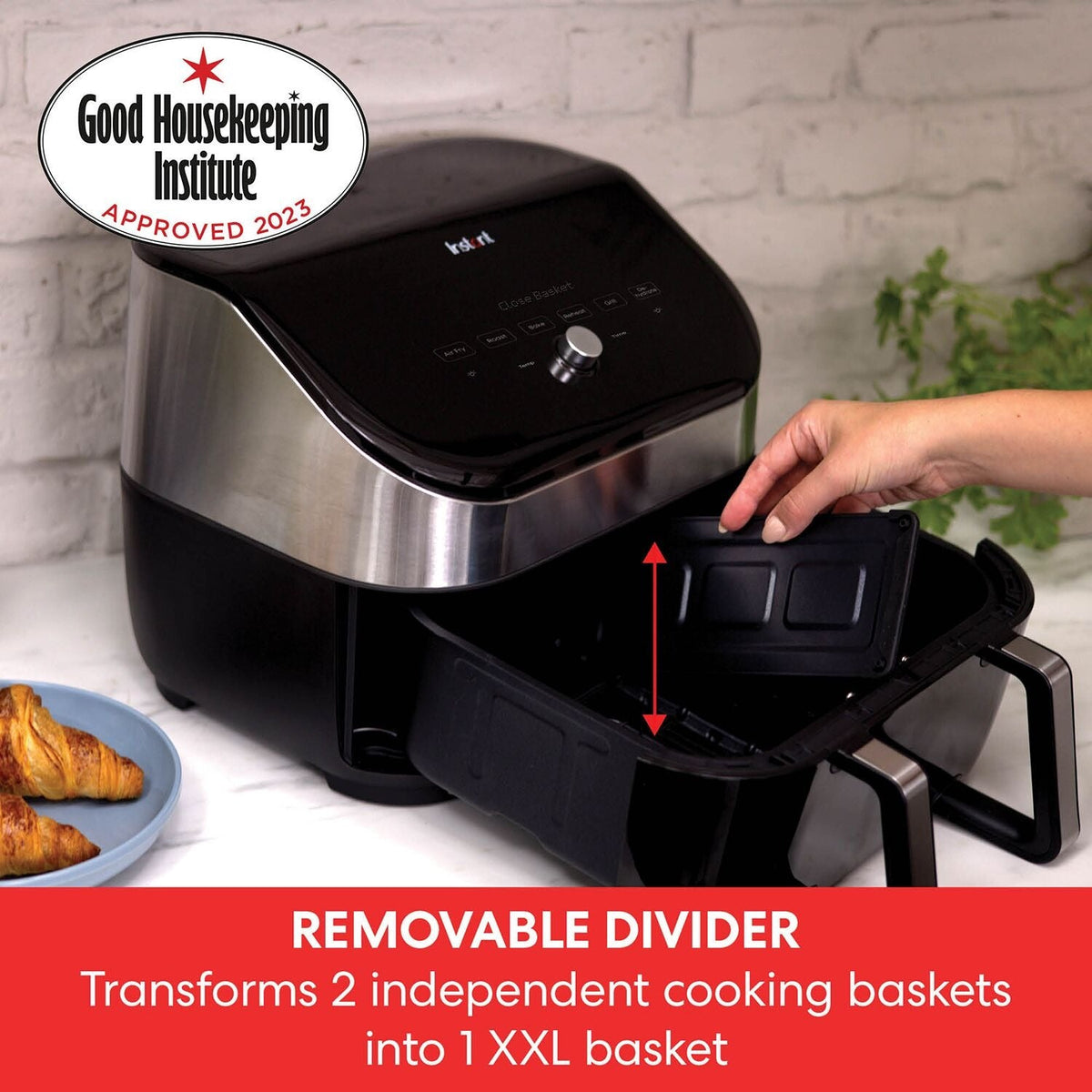 Instant Vortex Plus VersaZone Large 8.5L Air Fryer with ClearCook Window 140-4100-01-UK