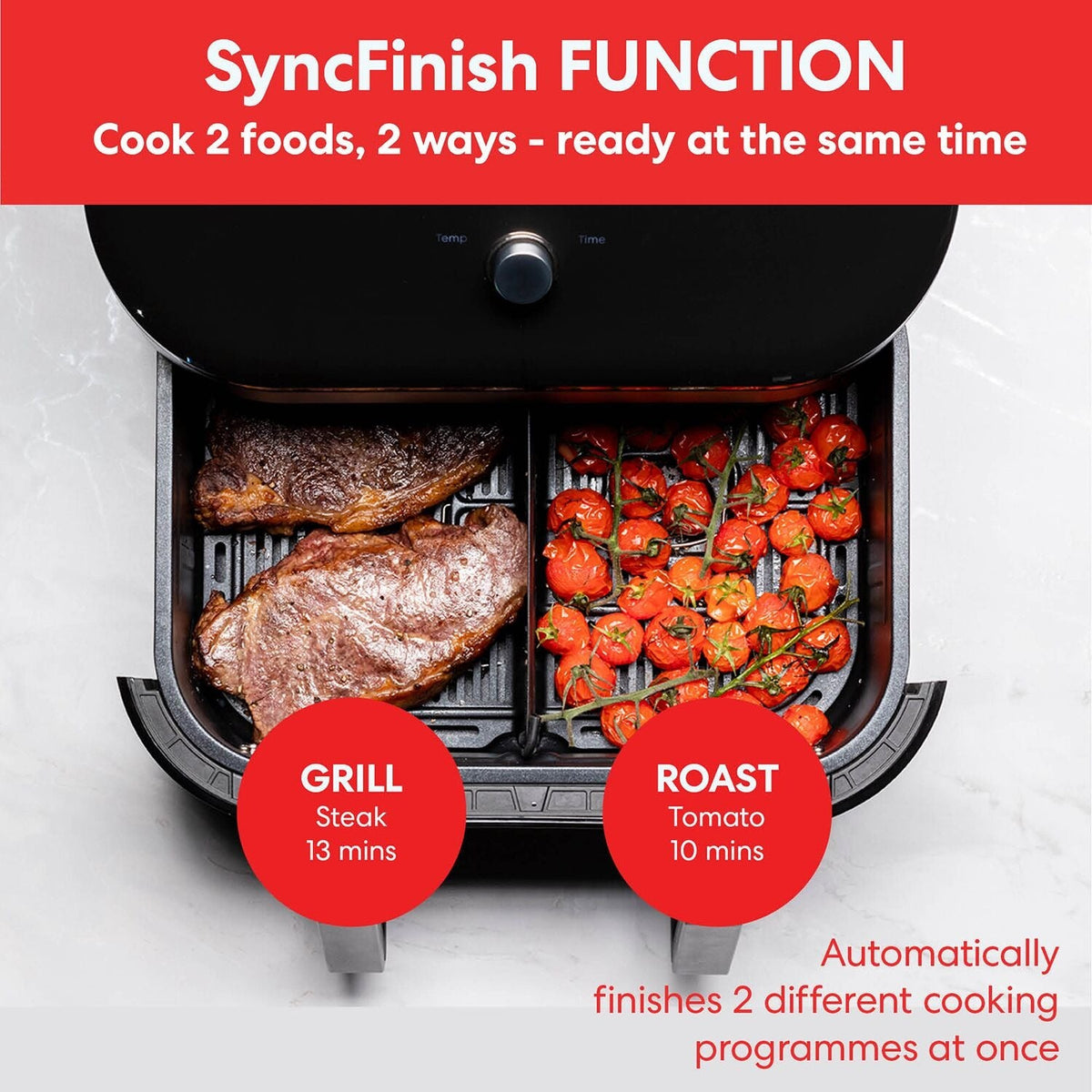 Instant Vortex Plus VersaZone Large 8.5L Air Fryer with ClearCook Window 140-4100-01-UK