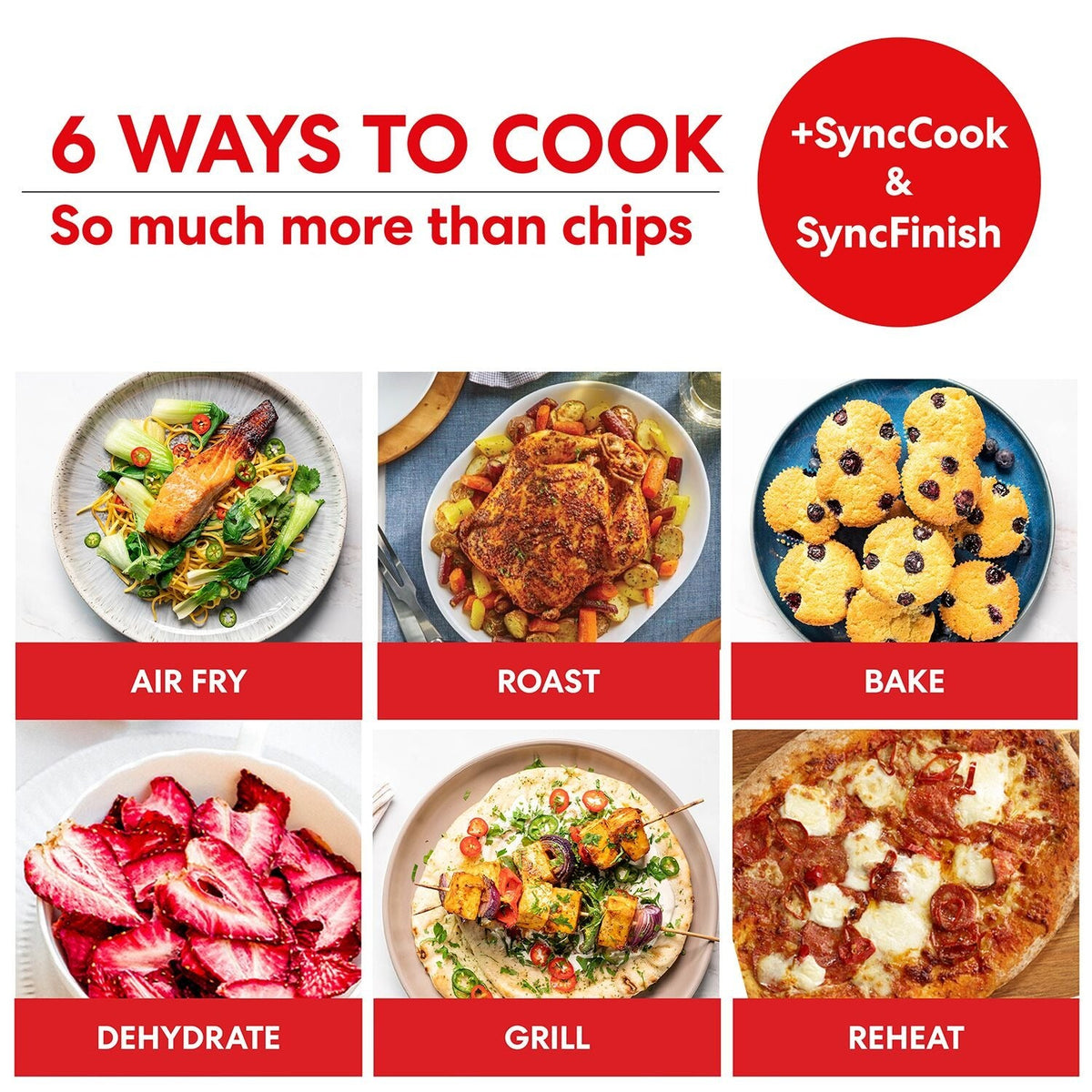 Instant Vortex Plus VersaZone Large 8.5L Air Fryer with ClearCook Window 140-4100-01-UK