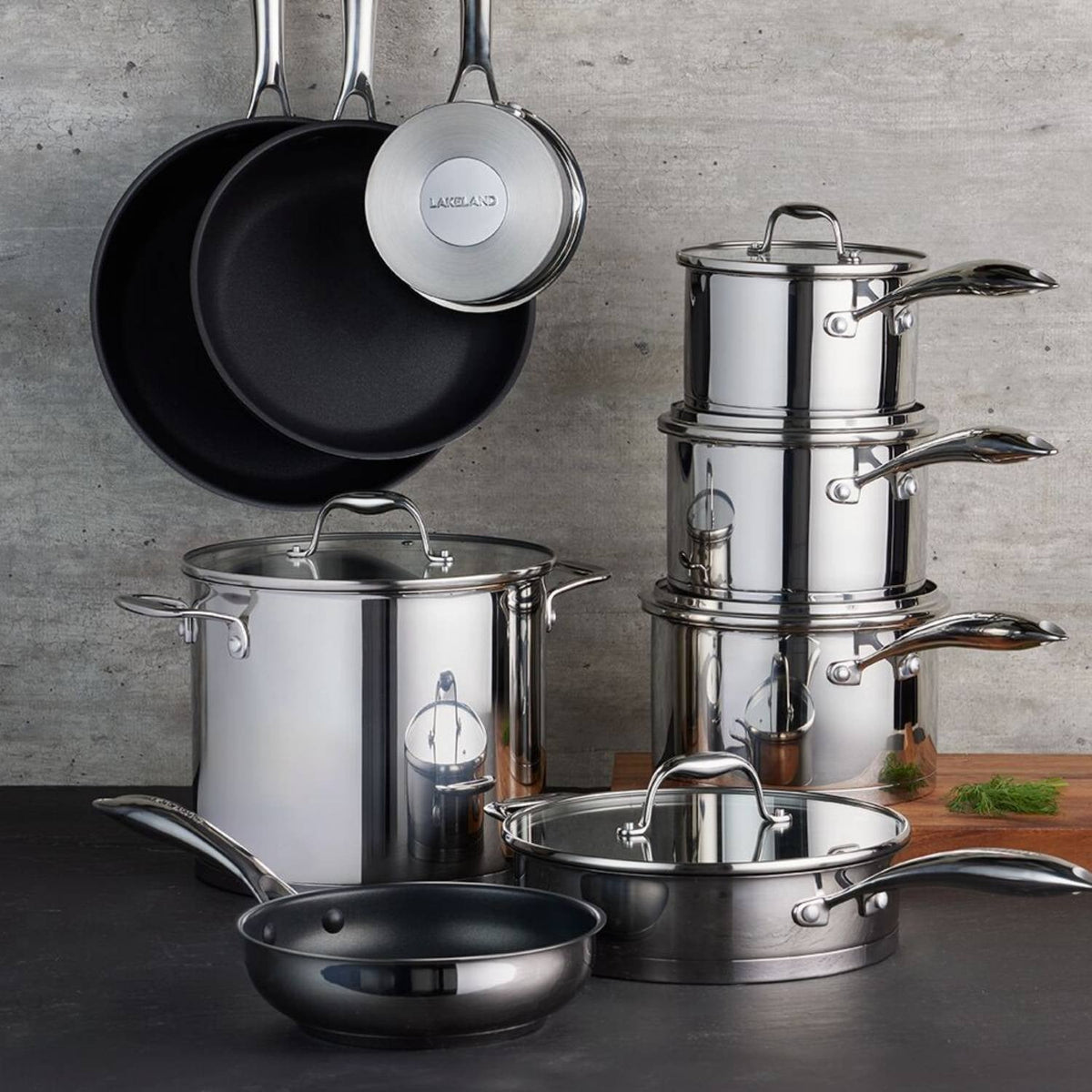 Lakeland 20cm Stainless Steel Frying Pan