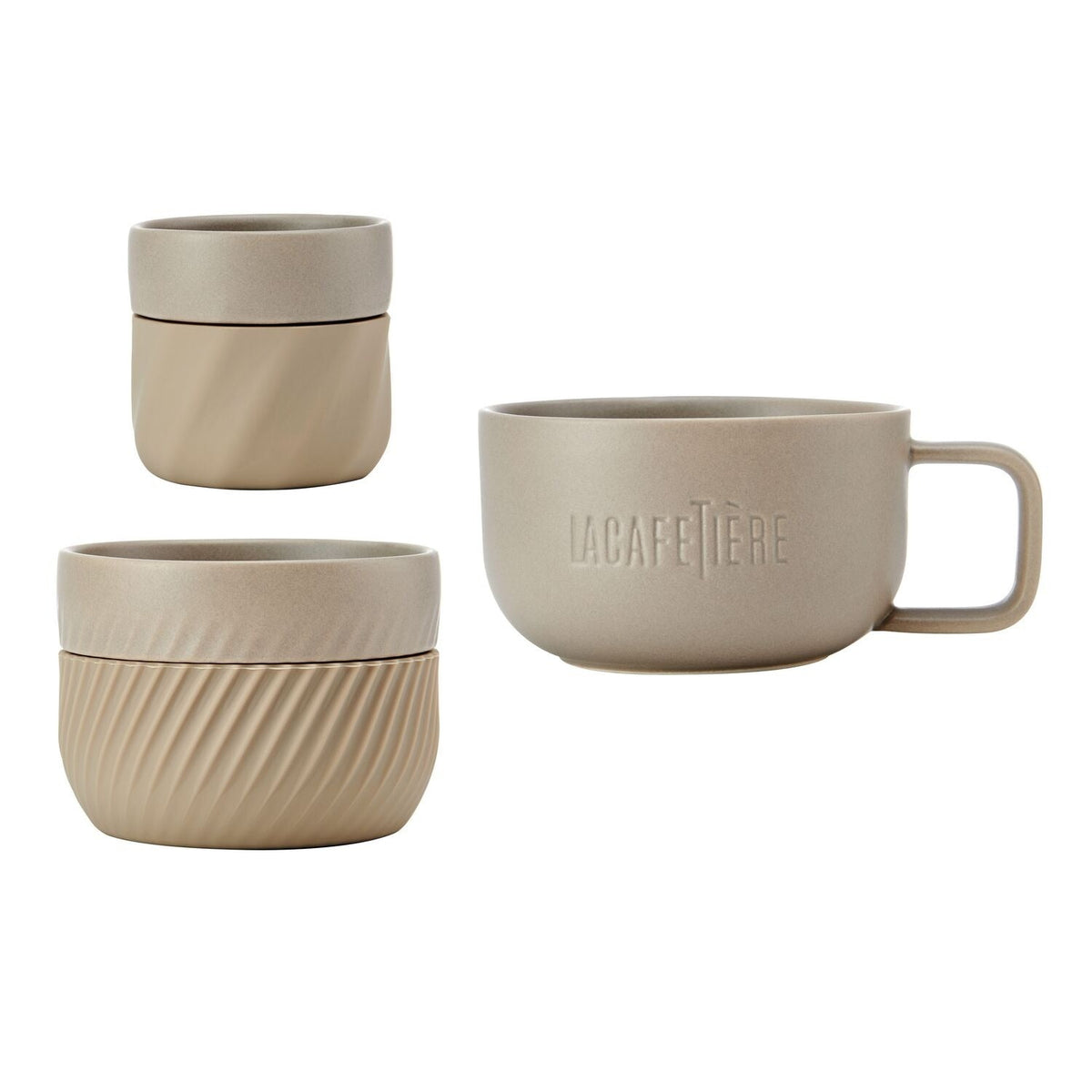 La Cafetiere 3pc Family Mug Set LCMUGSETALM3PC