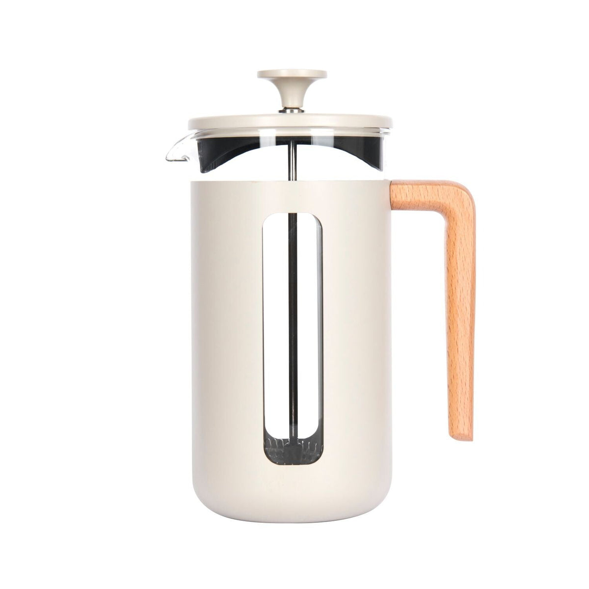 La Cafetière Pisa Stainless Steel Eight Cup Cafetière in Latte LCPISA8CPLATW